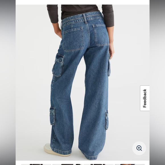 Aeropostale low rise baggy cargo jeans - Picture 3 of 9
